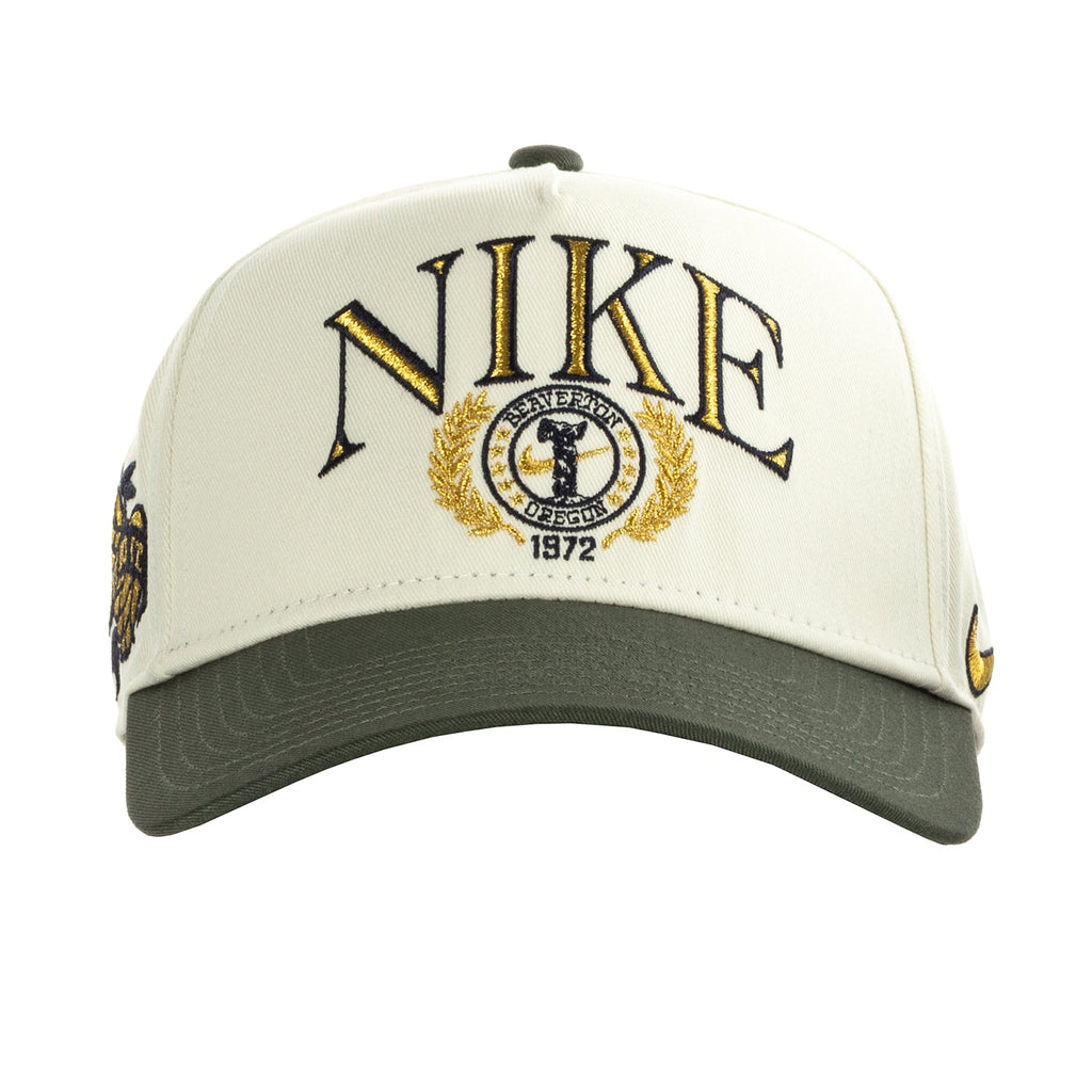 NIKE Premium Nike Rise Cap Structured Curved Bill A-Frame Snapback