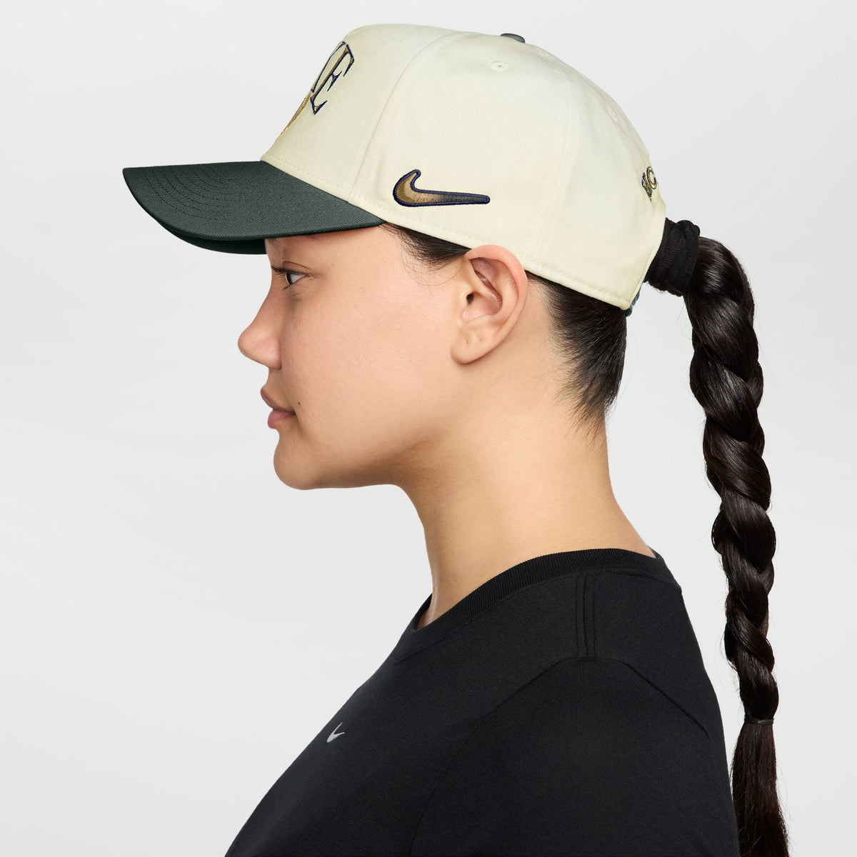 NIKE Premium Nike Rise Cap Structured Curved Bill A-Frame Snapback