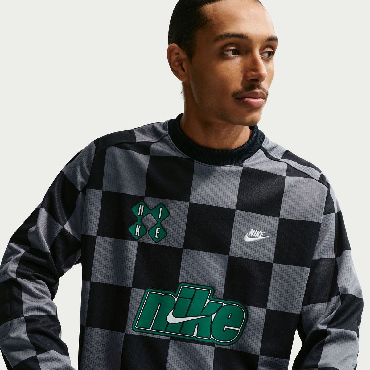 NIKE Authentic Checkered Goalie Top - Mens