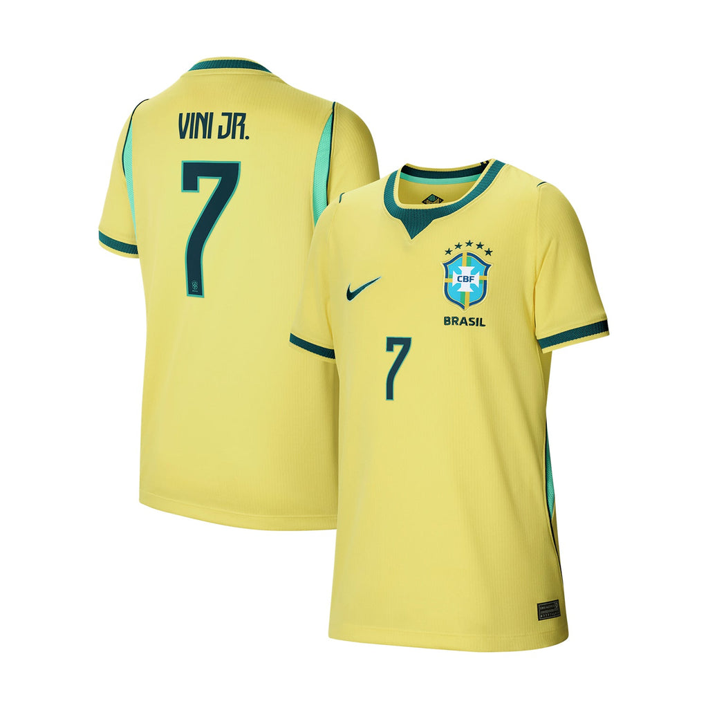 NIKE Original Brazil 26/27 Vini Jr. #7 Stadium Home Jersey - Youth