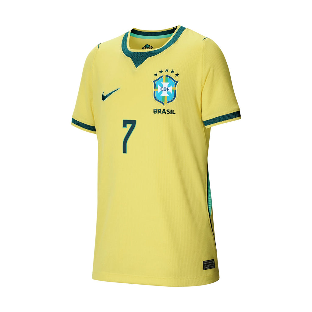 NIKE Original Brazil 26/27 Vini Jr. #7 Stadium Home Jersey - Youth