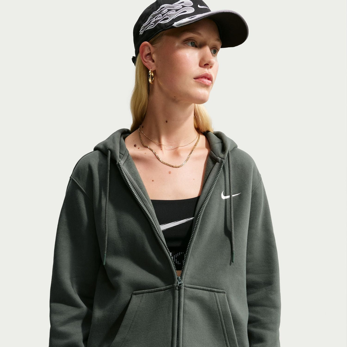 NIKE Studio Fleece MW FZ Hoodie - Womens