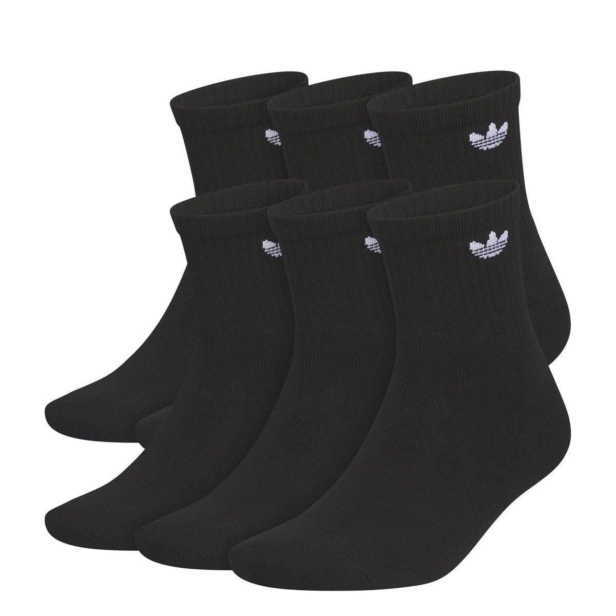 ADIDAS 6 Pack Large Originals Trefoil 2.0 Quarter