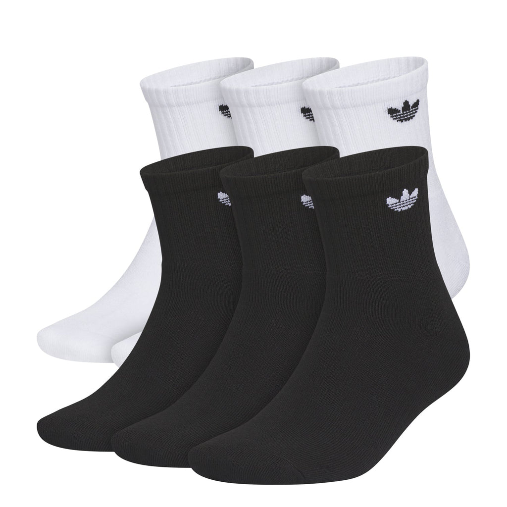 ADIDAS 6 Pack Large Originals Trefoil 2.0 Quarter