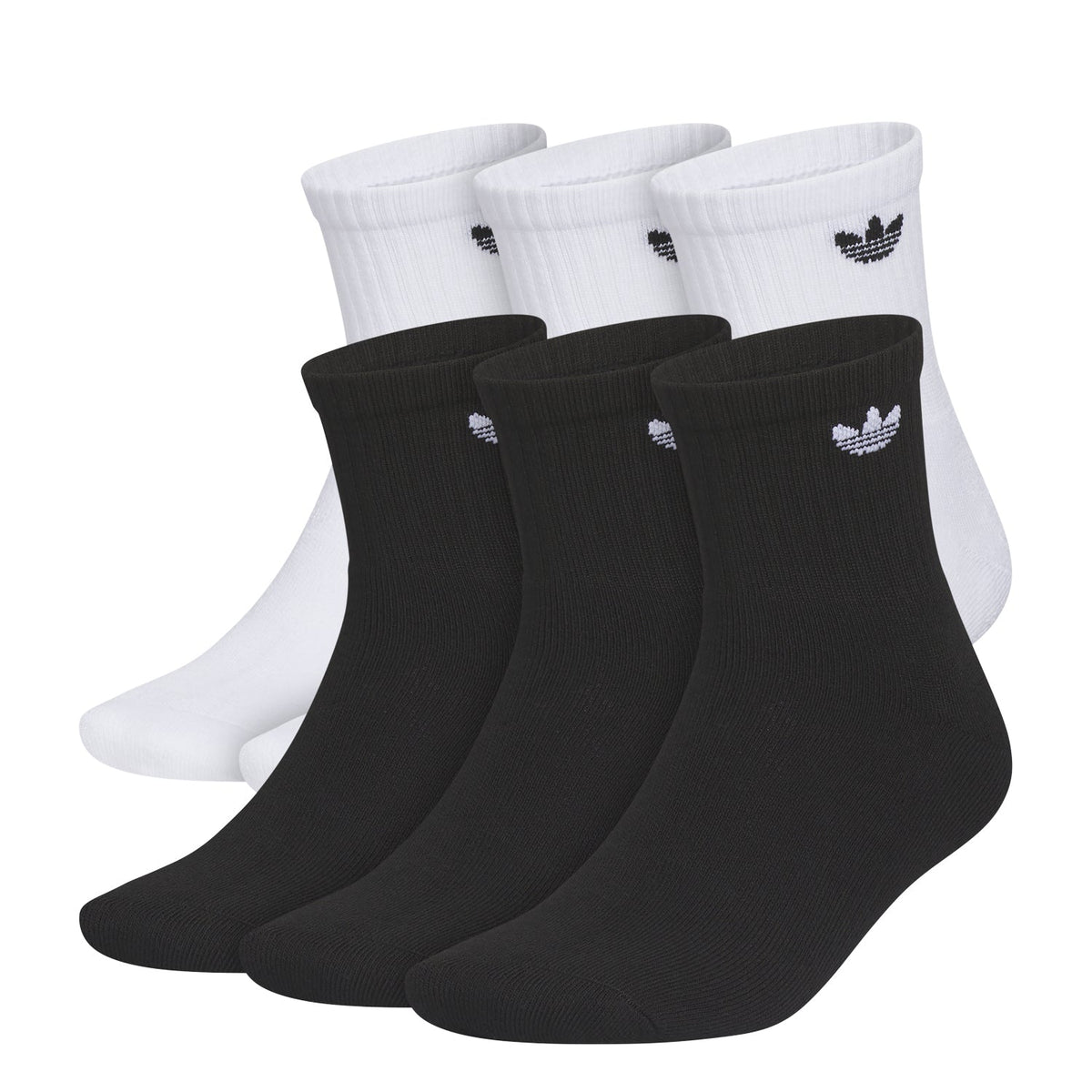 ADIDAS 6 Pack Large Originals Trefoil 2.0 Quarter
