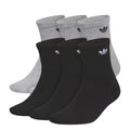 ADIDAS 6 Pack Large Originals Trefoil 2.0 Quarter