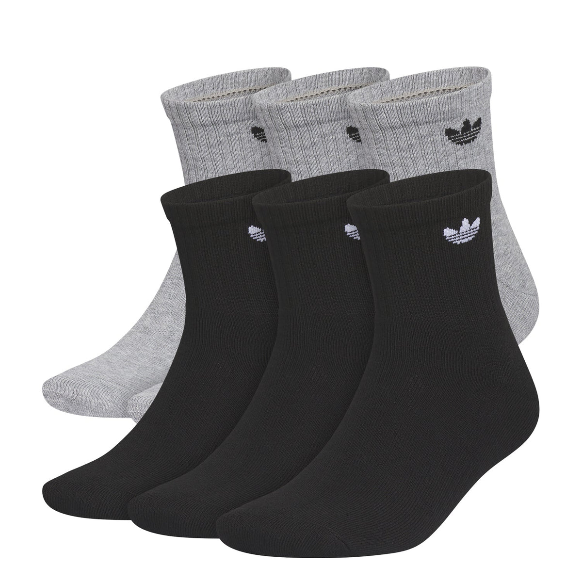ADIDAS 6 Pack Large Originals Trefoil 2.0 Quarter