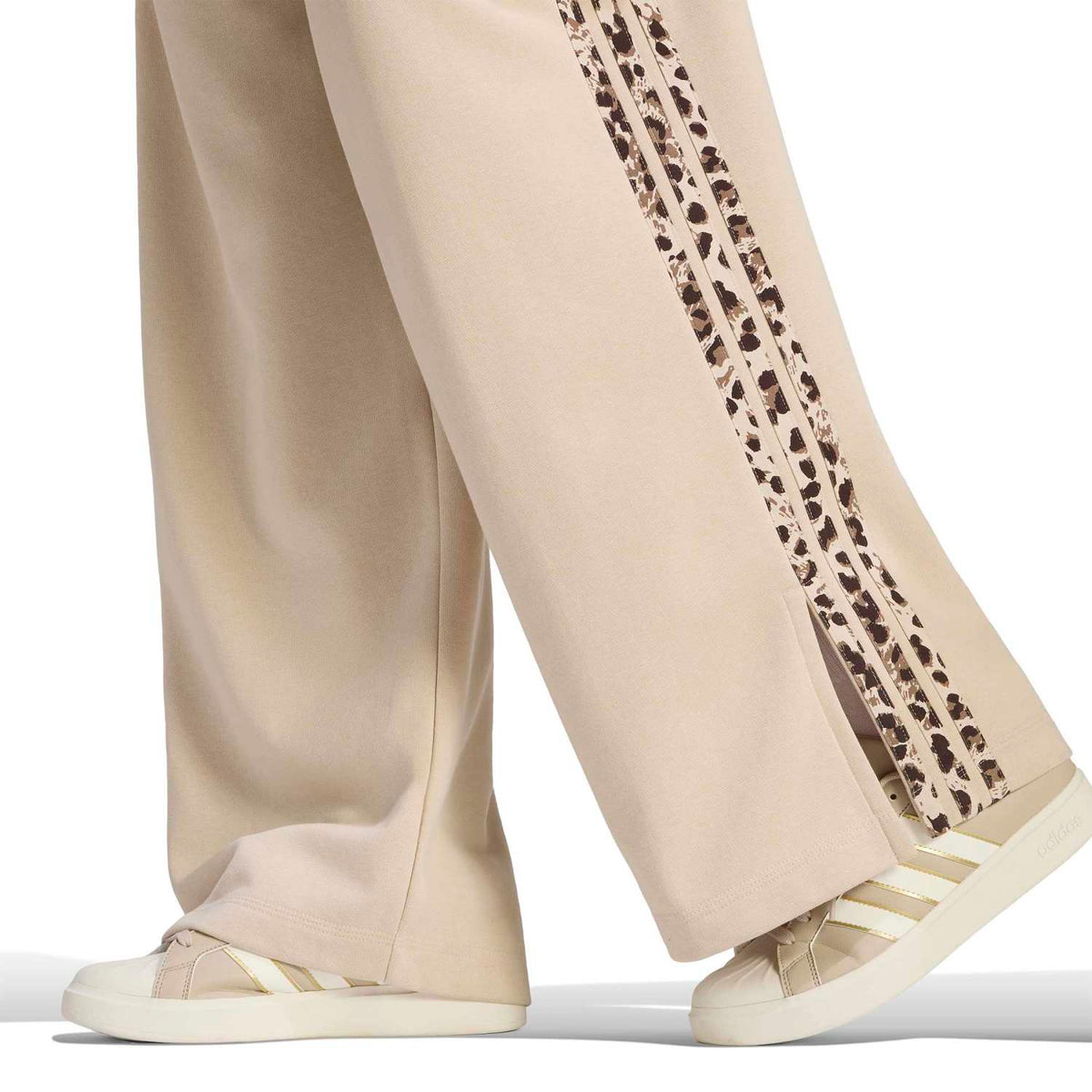ADIDAS Essentials Animal Print 3-Stripes Pants - Womens