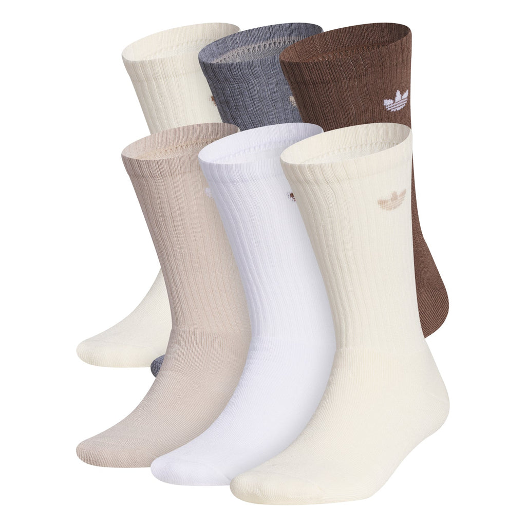 ADIDAS 6 Pack Large Originals Trefoil 2.0 Crew