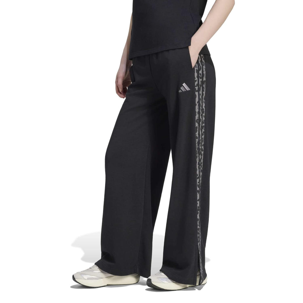 ADIDAS Essentials Animal Print 3-Stripes Pants - Womens
