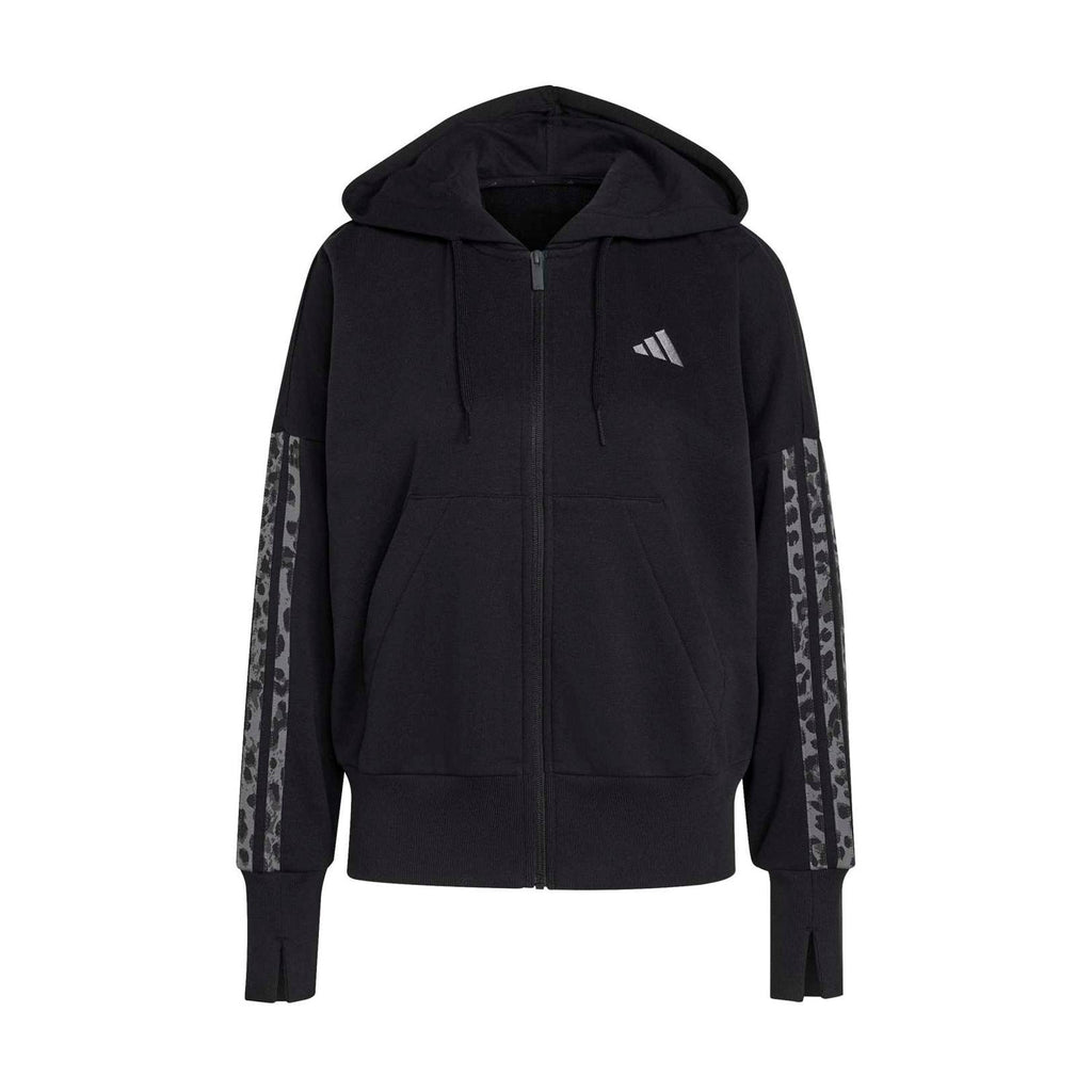 ADIDAS Essentials Animal Print 3- Stripes Hoody - Womens