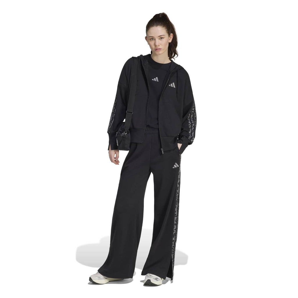 ADIDAS Essentials Animal Print 3- Stripes Hoody - Womens