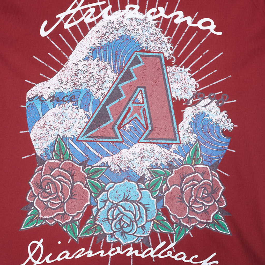 PRO STANDARD Arizona Diamondbacks Wave & Roses Tee - Mens