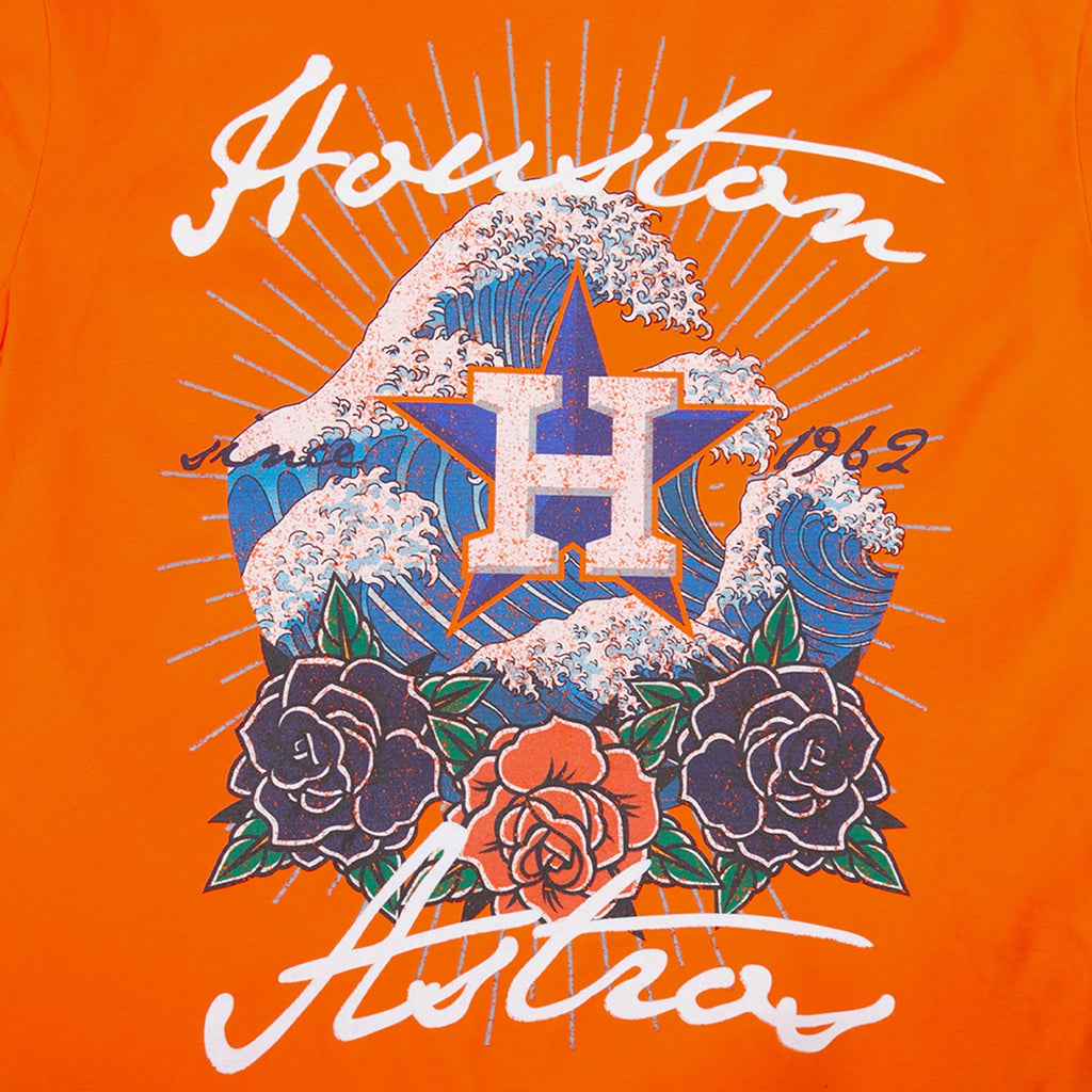 PRO STANDARD Houston Astros Wave & Roses Tee - Mens