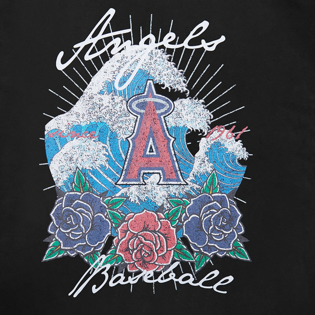 PRO STANDARD Los Angeles Angels Wave & Roses Hoodie - Mens