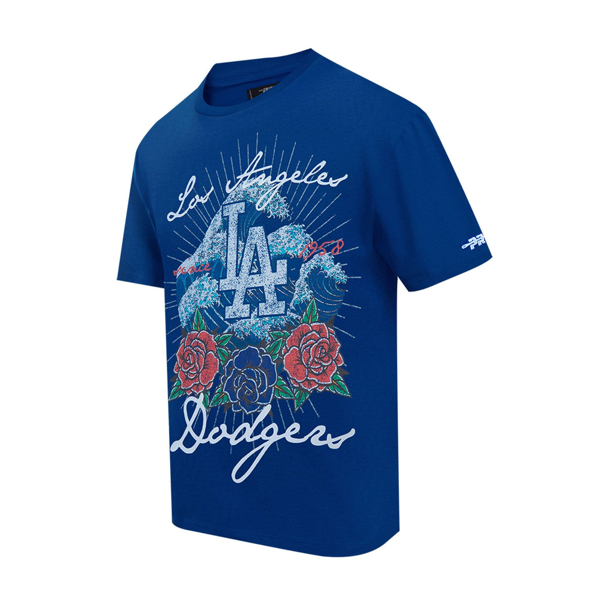 PRO STANDARD Los Angeles Dodgers Wave & Roses Tee - Mens