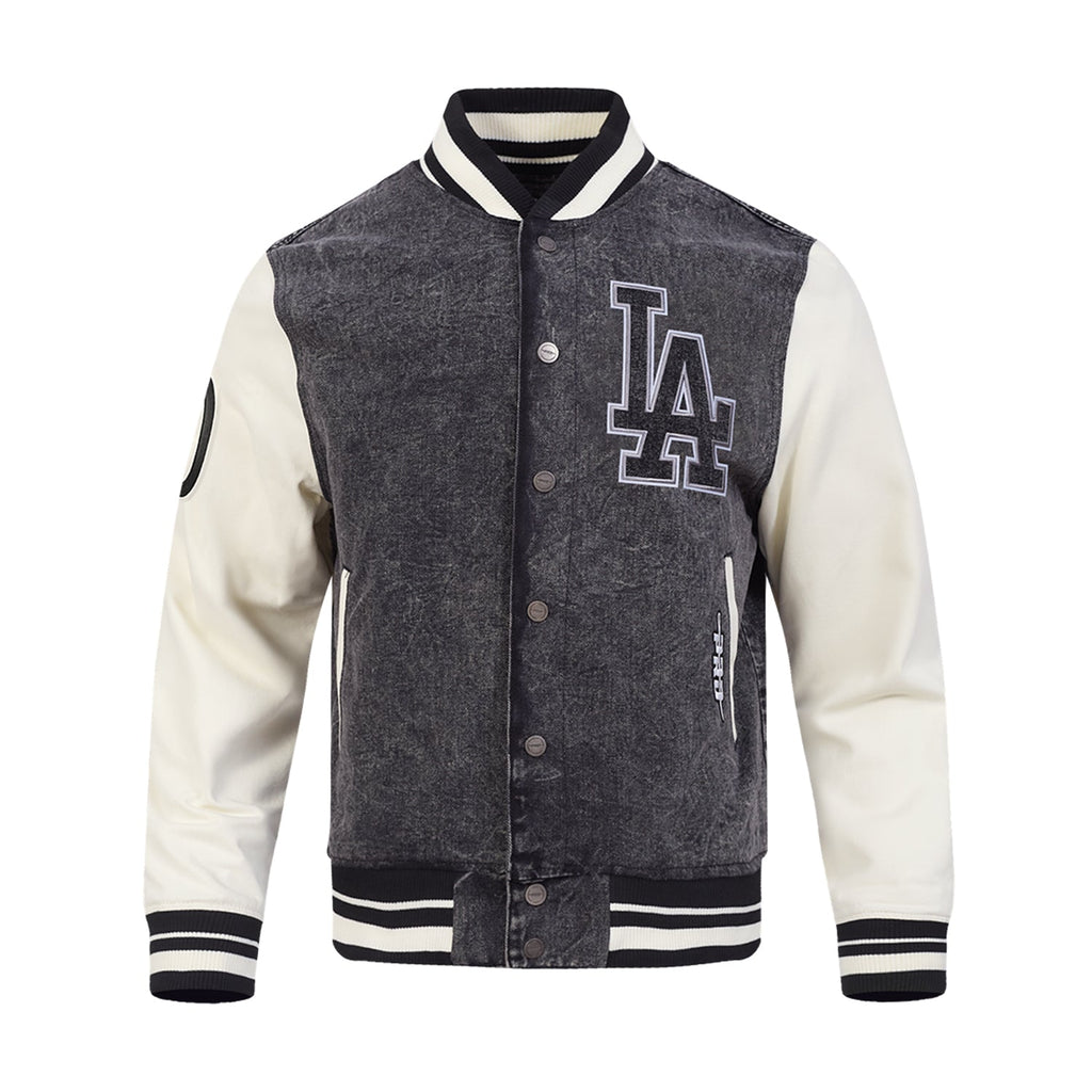 PRO STANDARD Los Angeles Dodgers Varsity Black Jacket - Mens