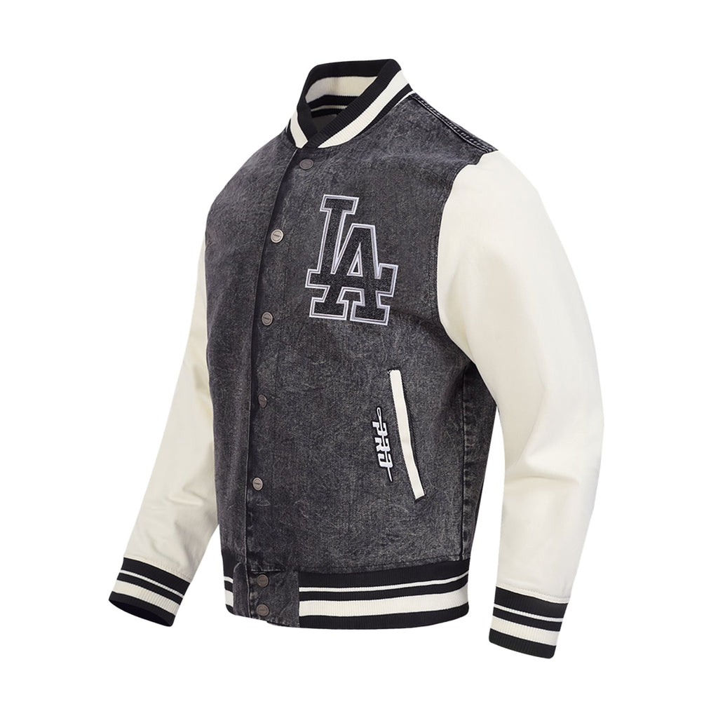 PRO STANDARD Los Angeles Dodgers Varsity Black Jacket - Mens