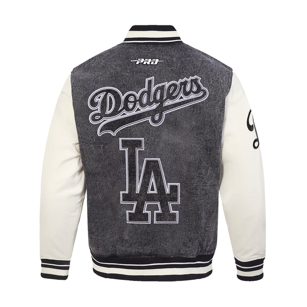 PRO STANDARD Los Angeles Dodgers Varsity Black Jacket - Mens