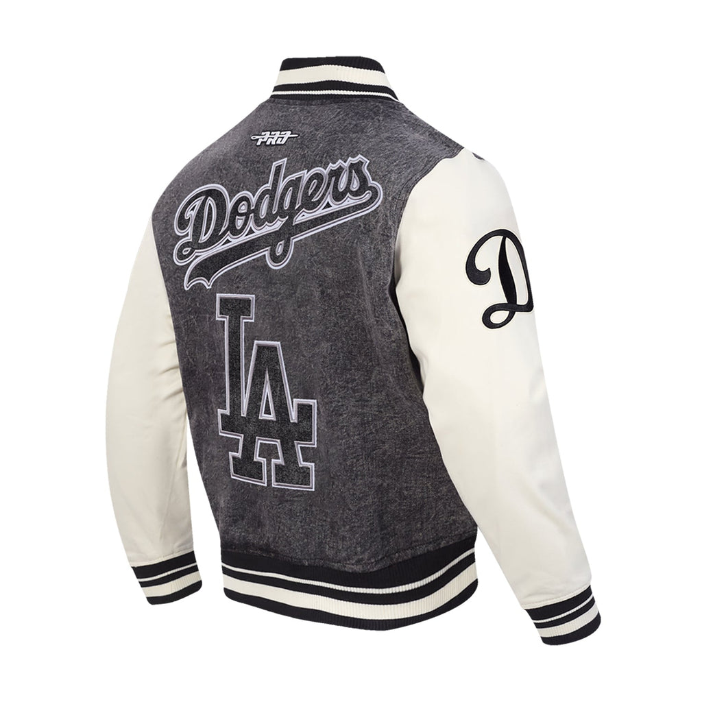 PRO STANDARD Los Angeles Dodgers Varsity Black Jacket - Mens