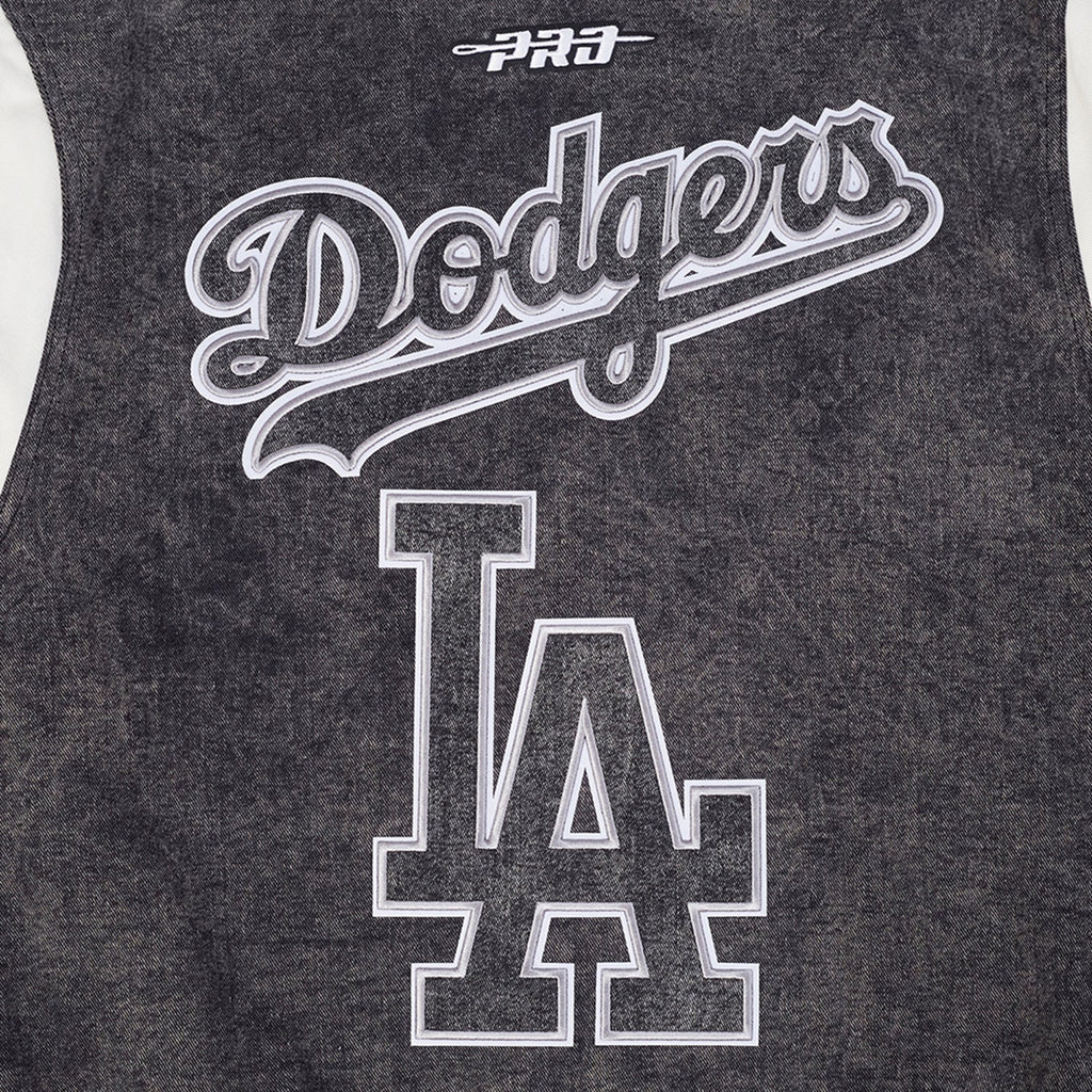 PRO STANDARD Los Angeles Dodgers Varsity Black Jacket - Mens