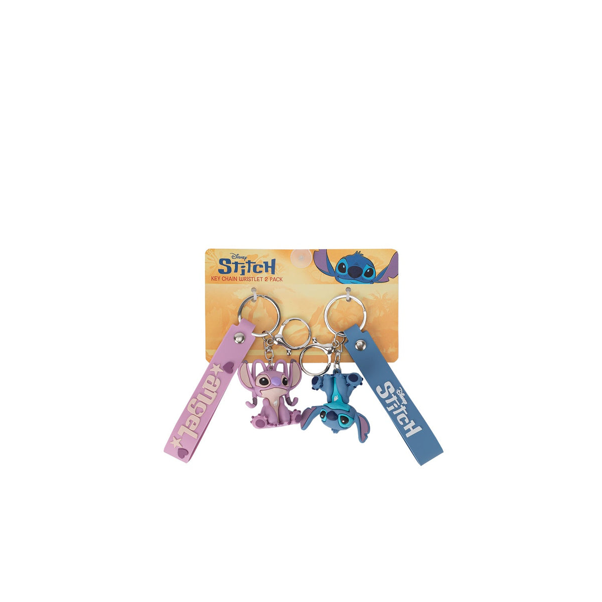 CHARACTER Original Stitch and Angel 2 Pack Bag Charm