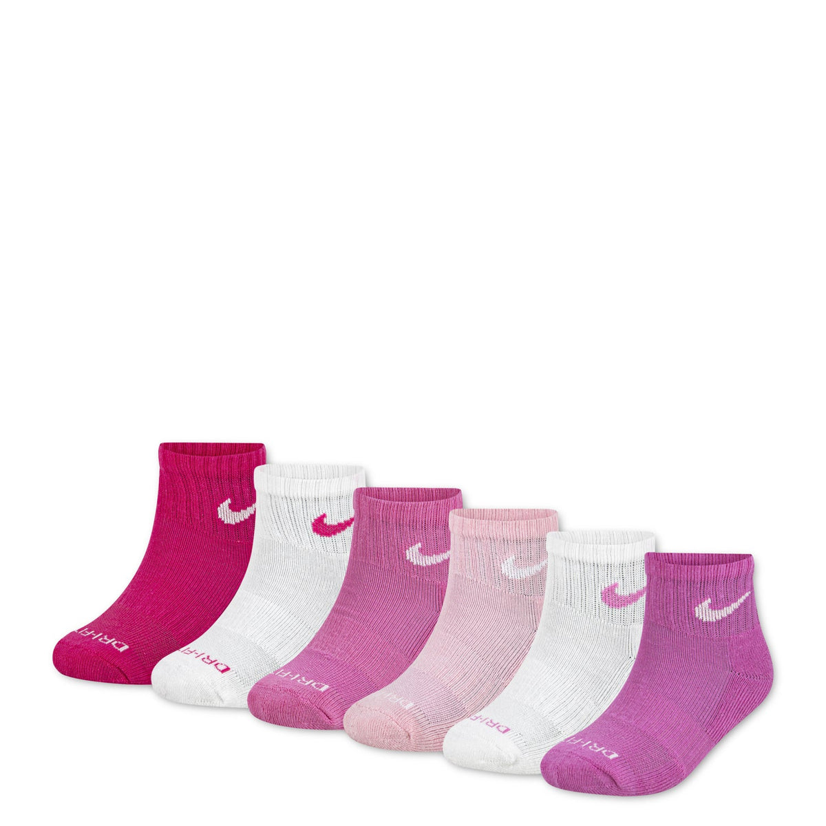 NIKE 6 Pack XXS Dri-Fit Performance Basic Quarter
