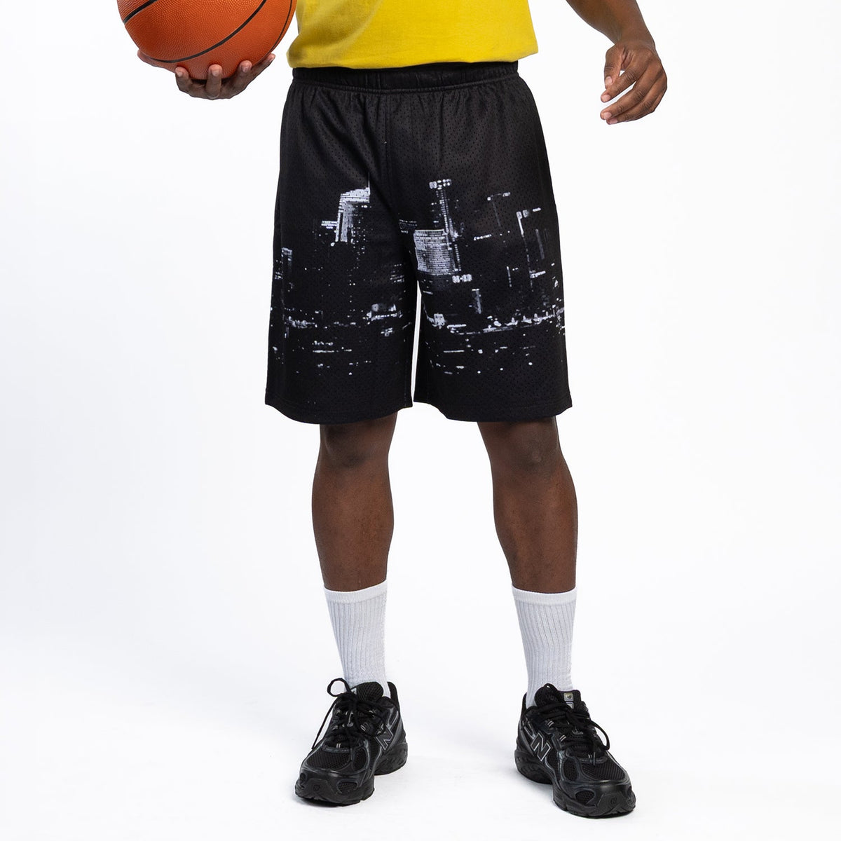 WSS ATHLETIC Printed Mesh Short Skyline - Mens