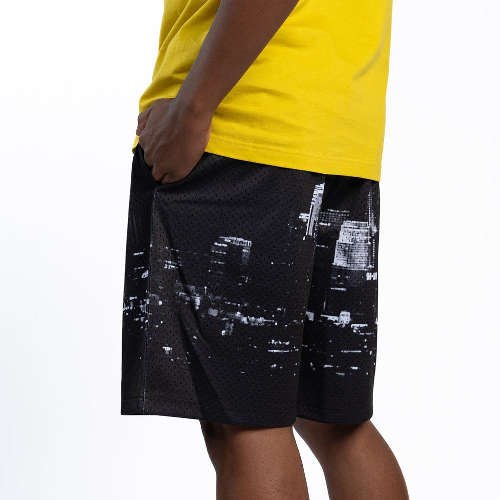 WSS ATHLETIC Printed Mesh Short Skyline - Mens