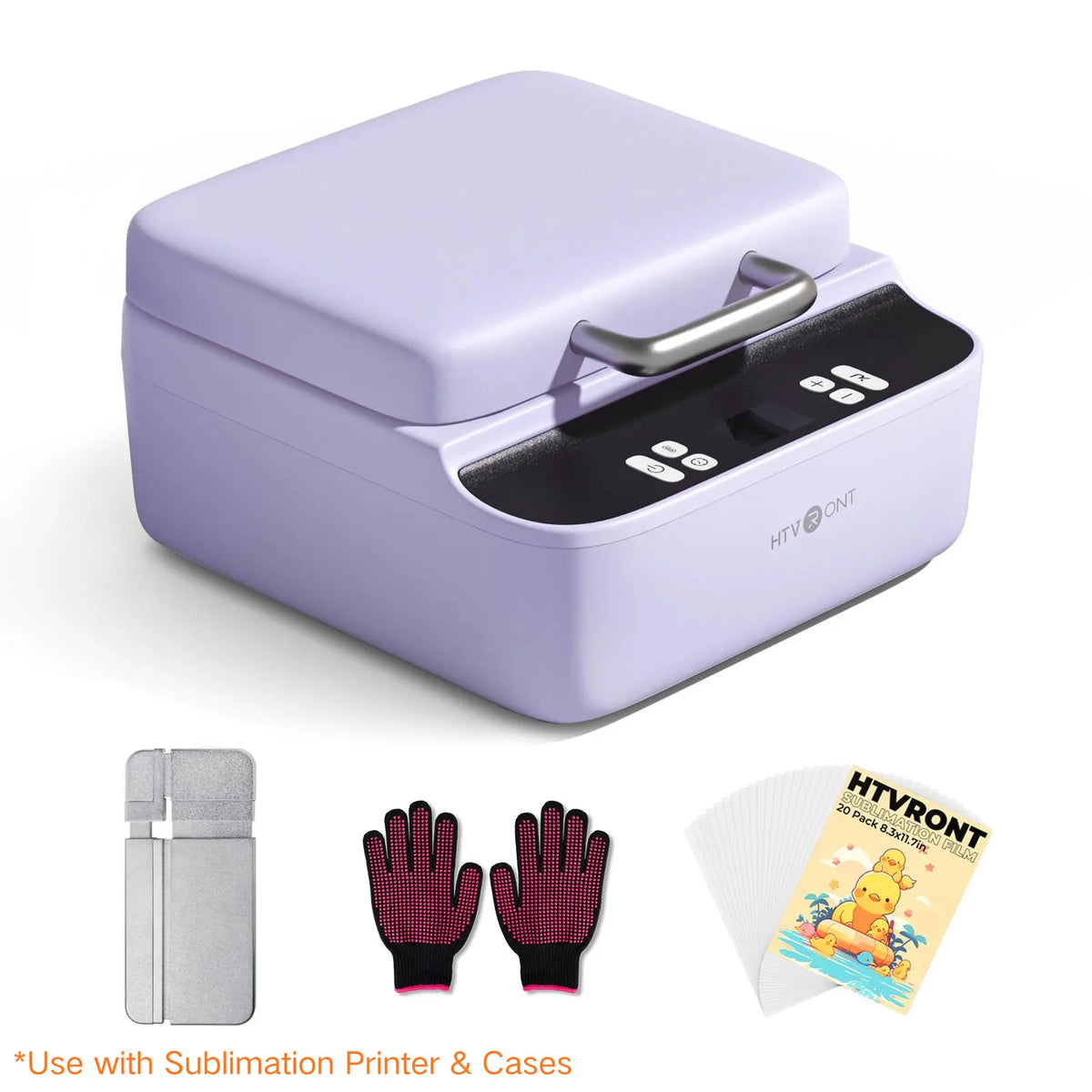 【DealsForYouDays】HTVRONT H17 Vacuum Heat Press Machine for Custom Smartphone Casing, 3D Flawless Transfer Accessory with Purple Single Mold-iPhone, Blue Dual Template-Android & iPhone, Sublimation Film, Phone-Specific Templates