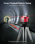 VEVOR 360-Degree Self-Leveling Red Rotary Laser Level Kit for Construction Pros - ±5° Auto, 2650ft Range, 0.06in/100ft Accuracy, IP66 Waterproof, Impact Resistant, Tripod Mount Set with Receiver, Remote Ctrl, Toolcase, 1.2V Batteries, Grade Rod,to...