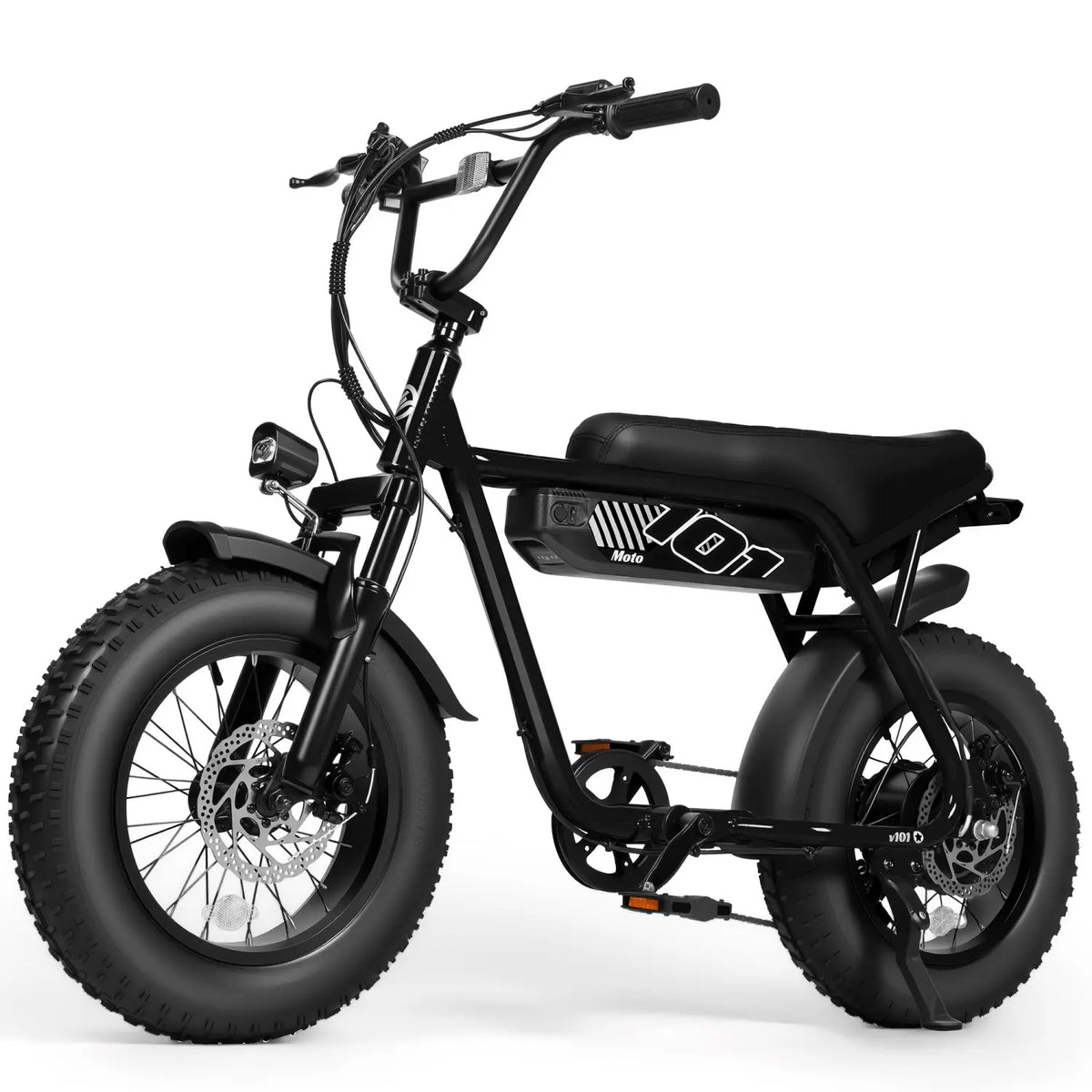 ESKUTE V101 Moped Style Fat Tire Electric Bike for Adults Youth, 1500W All-Terrain E-Bike, 28MPH, 48V 13Ah Removable Battery, Up to 60-Mi Range (PAS 1), 330lbs Capacity, NFC Unlock, Back to School Haul Birthday Graduation Cool Outdoor Stuff