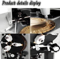 Manual Internal Ring Engraving Machine - Professional Dual-Dial Double-Sided Dial Engraver, Heavy-Duty Metal Base for Platinum Jewelry Making, Custom Text Anniversary Personalization