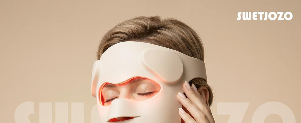 3D LED Face Mask Light Therapy, Cordless Red Light Therapy Mask for Face with Remote, 9 Modes, 630nm Red 850nm Near Infrared Blue Green Light, USB-C Rechargeable Skincare Device