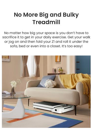 WalkingPad Z1 Compact Adjustable Treadmill - 180° Foldable Under Desk Walking Pad with Vertical Wall Storage, Low Noise LED Motor, LED Display, Adjustable Stride, Remote Controller, 300lbs Max Capacity, Lightweight for Home & Office Cardio at Home