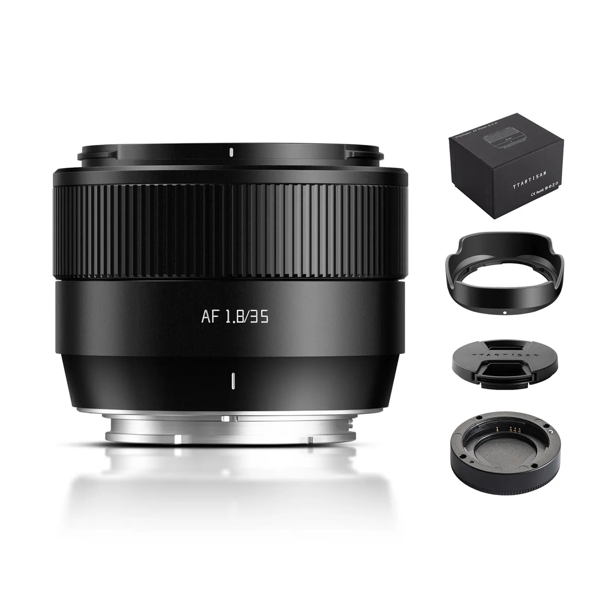 TTARTISAN AF 35mm F1.8 II Compact APS-C Prime Fixed Standard Auto Focus Camera Lens - 1.8f/, 176g, Improved Minimum Focusing Distance, Everyday Shooting for Sony E, Fuji X Mount Portrait Photographers