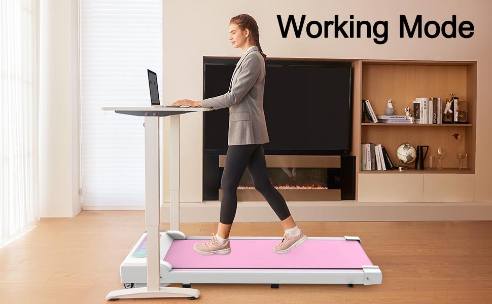 Fahuac 2-in-1 Folding Treadmill - Multifunctional Under Desk Walking Pad, Home Fitness Equipment with 2.5HP Motor, Light-Up Display, Remote Control, Collapsible, Large Track, 265Lbs Capacity, Shock Absorption, 43.50x19.50x3.50in Compact Space-Savi...