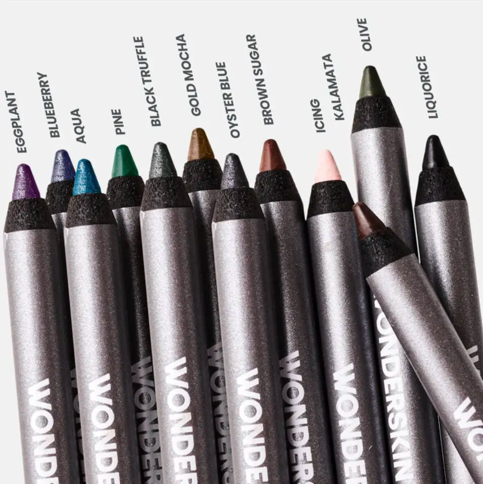 Wonderskin 1440 Longwear Eyeliner Trio Set (3-Pack) – 24HR Waterproof, Transfer-Proof & Smudge-Proof Eye Pencil with TruGlide Butter-Smooth Application | Ultra-Creamy High-Pigment Precision Liner | 12 Shades | Vegan & Cruelty-Free