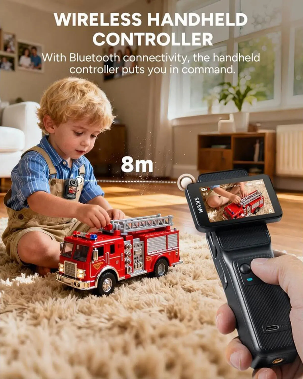 SJCAM C400 Portable Smart Action Camera - 4K Vlogging Equipment with 6-Axis Stabilizer, 2.29'' Rotating LCD, 154° POV, 420 Mins Battery, Waterproof CMOS Sensor, Helmet Mount Kits, MP4 Recording, MicroSD Slot, Valentine's Day Gift