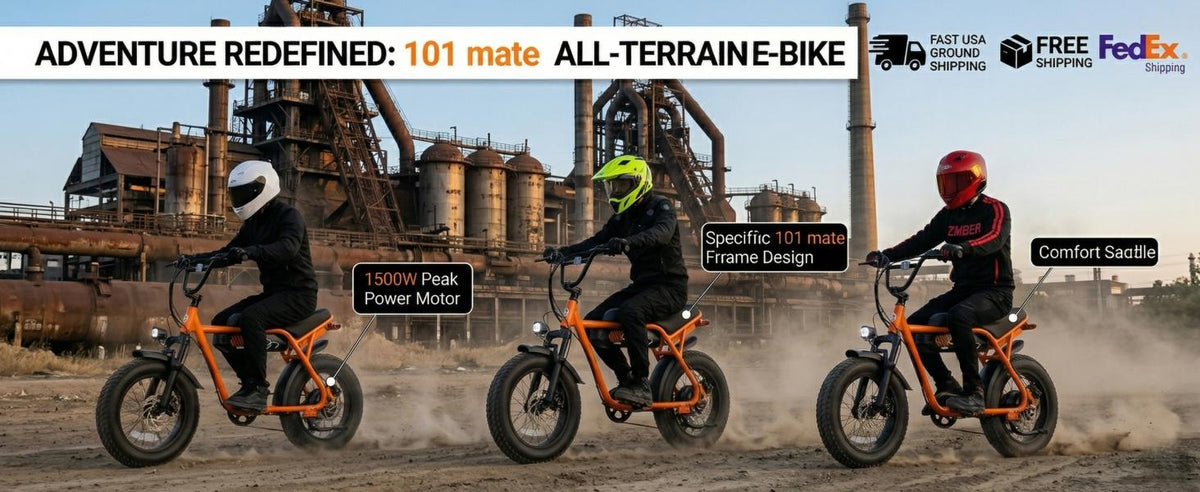 ESKUTE V101 Moped Style Fat Tire Electric Bike for Adults Youth, 1500W All-Terrain E-Bike, 28MPH, 48V 13Ah Removable Battery, Up to 60-Mi Range (PAS 1), 330lbs Capacity, NFC Unlock, Back to School Haul Birthday Graduation Cool Outdoor Stuff