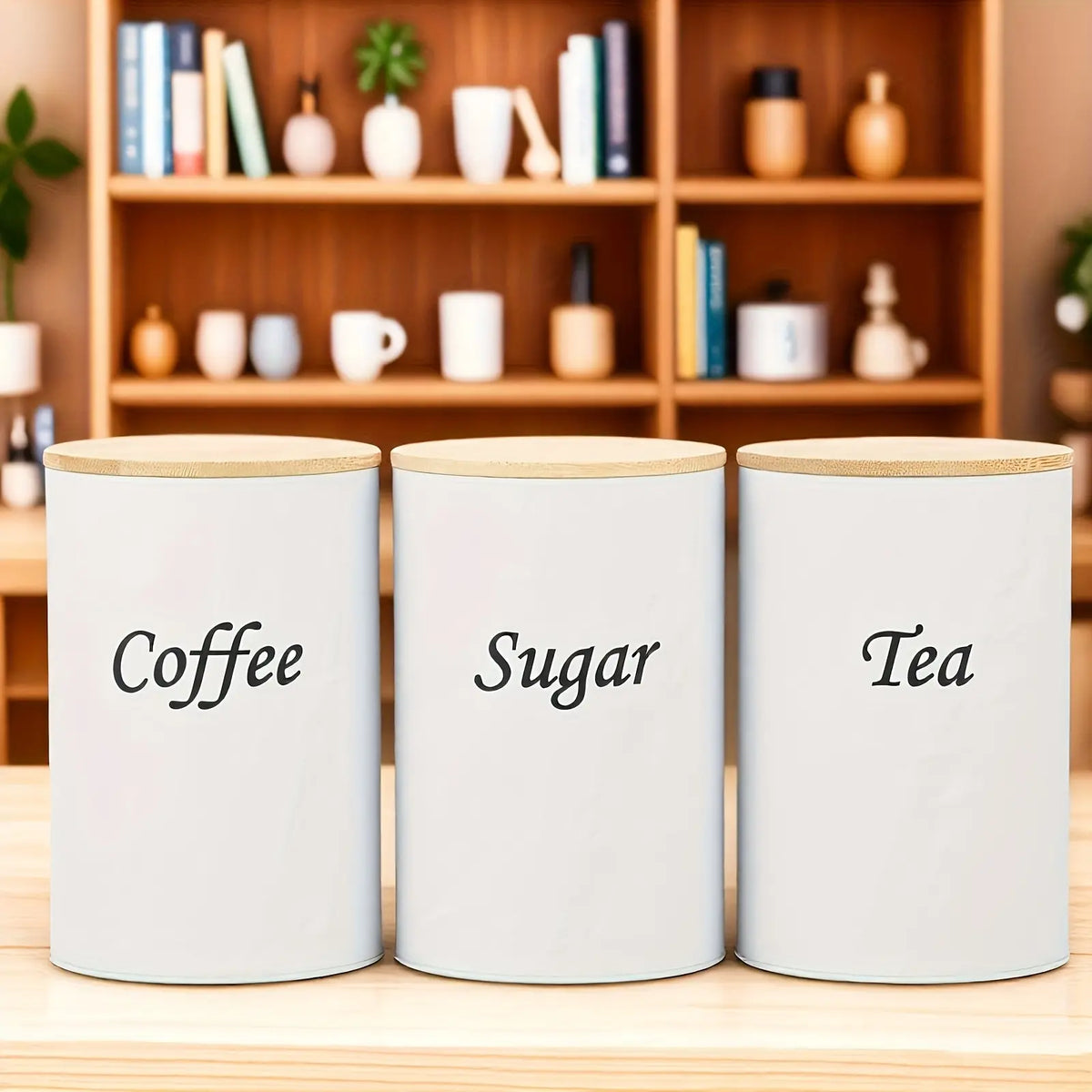 3-Piece Set Of Metal Round Cans, Stainless Steel Canister, Stainless Steel Containers, Coffee Storage Canisters For Tea, Coffee, Sugar, Reusable, Suitable For Kitchens, Offices, Multi-Purpose Storage