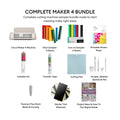 Cricut Maker 4 Machine Ultimate Bundle- Vinyl Sampler, Infusible Ink, Sticker Making Set, Iron-On Sampler Roll, Tools and Cutting Mats, Beginner Cutting Machine Set for Die-Cutting Projects