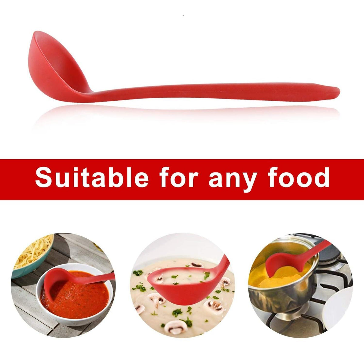 11-Piece Silicone Kitchen Utensil Set, Heat-Resistant Non-Stick Kitchen Utensils, Cooking Utensils, Tools and Gadgets, Long Handle, Camping Gear