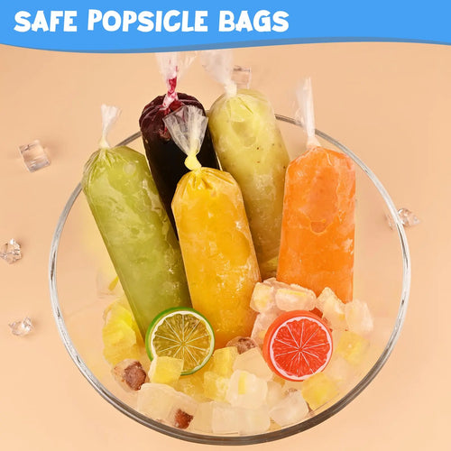 10/50/100/200-Pcs DIY Ice Lolly Bags, Transparent Popsicle Mold Bags, Crushed Ice Bags, Kitchen Freezer Mold, Household Kitchenware, Kitchen Gadgets