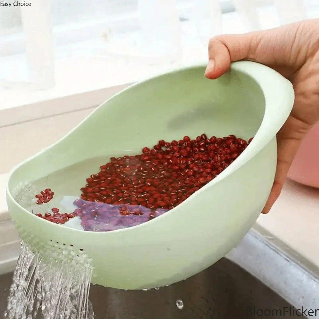 1Pcs/2Pcs Mini Multi-Functional Kitchen Drain Basket Basin, Versatile Small Colander Strainer For Washing Rice, Fruits And Vegetables, Practical Household Food Prep Kitchen Accessory