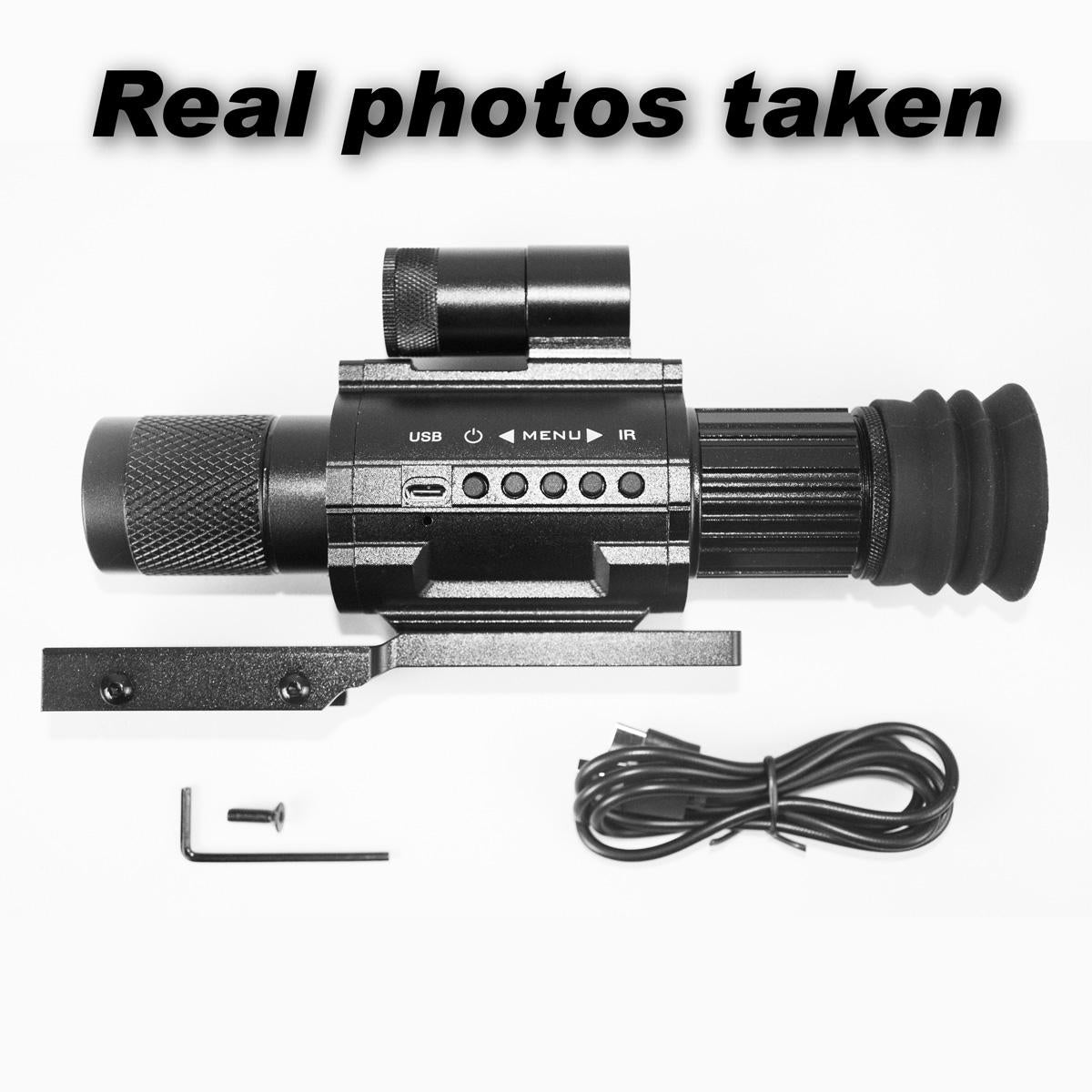 Digital Night Vision Monocular Telescope - Sturdy Durable Aluminium Shockproof Camping Accessories with 850nm IR, 3X Magnification for Hunting, Wildlife Observation, Sohochic
