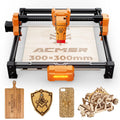 ACMER S2 Series 12W (12000mw) Laser Engraver & Cutter Tool, 300x300mm Large Working Area, High Precision Accurate Engraving Machine with Free Official Software for Wood, Acrylic, Ceramic, DIY Crafts