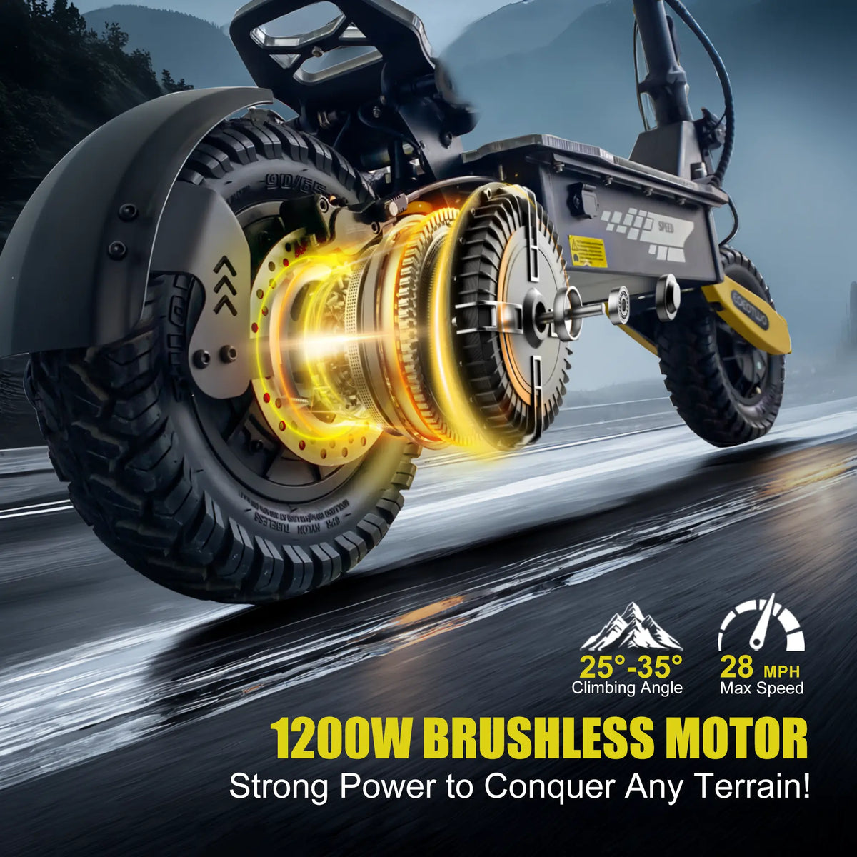 EOEOTWO All Terrain High Performance Dual Motor Aluminum Alloy Motorized Scooter for Adults, 1200W, 30MPH Speed, 20/40Miles Range, 3-Second Folding, 330LBs Load Capacity, Dual Shock Absorption, Cool Gadgets, Cool Outdoor Stuff, Outdoor Stuff for A...