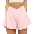 FireSwan Women's 2-in-1 Flowy Athletic Shorts with Pockets - Spandex Sporty Short Skirt, Women's Clothing Activewear for Gym, Fashion Apparel Tennis Workout #Summervibes