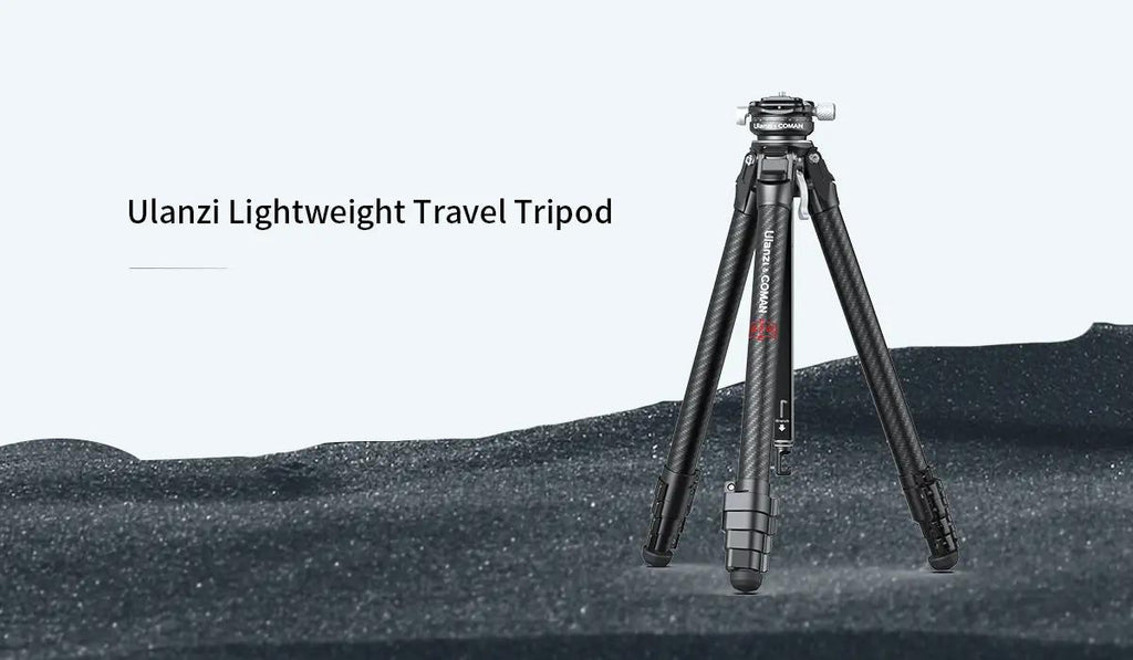 Ulanzi 3028 Lightweight Carbon Fiber Foldable Combo Tripod-Monopod with Arca Swiss, 0 Y Compatibility for Standing Photography (Cameras, Phones)